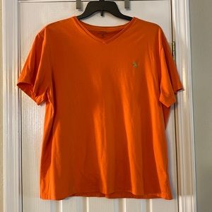 Polo Ralph Lauren XL v neck orange T-shirt V neck